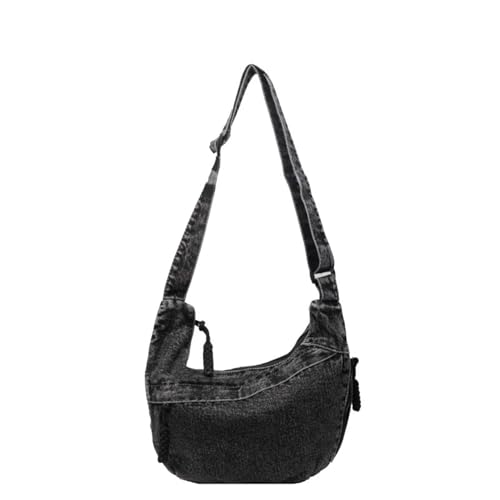 Denim Messenger Bag, Jean Crossbody Bag for Women Men