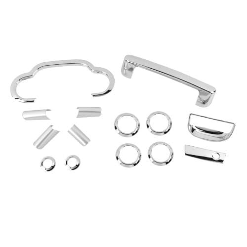 Pour Jeep Pour Wrangler JK 2007-2010 Toworldit 14 Pièces Ensemble ABS Moulures Intérieures Tableau De Bord Décoration Kit Garniture Couverture Garniture Console Latérale Voiture(Chrome) Pour Jeep Pour Wrangler JK 2007-2010 Toworldit 14 Pièces Ensemble ABS Moulures Intérieures Tableau De Bord Décoration Kit Garniture Couverture Garniture Console Latérale Voiture(Chrome)