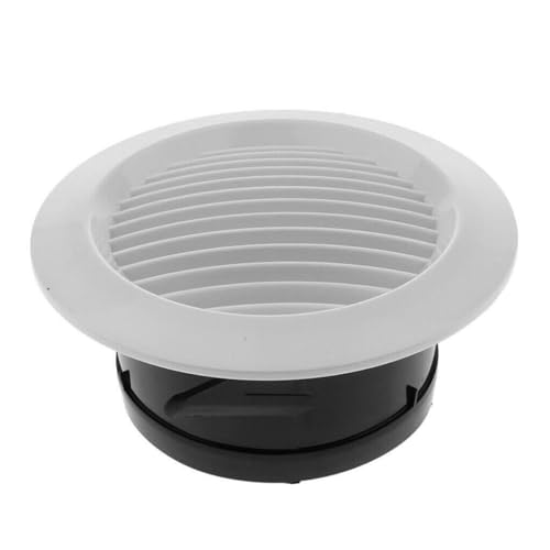 Grille de ventilation ronde réglable en ABS blanc de 75mm à 200mm - 5