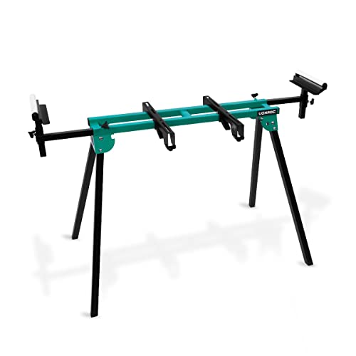 VONROC Soporte de ingletadoras - Base universal - Ajustable en altura y anchura - Capacidad de carga de 150 kg