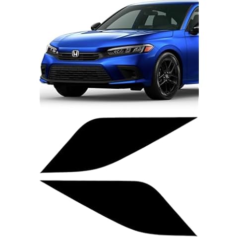 Amber Delete Headlight Tint Compatible with 2022-2025 Honda Civic Cover