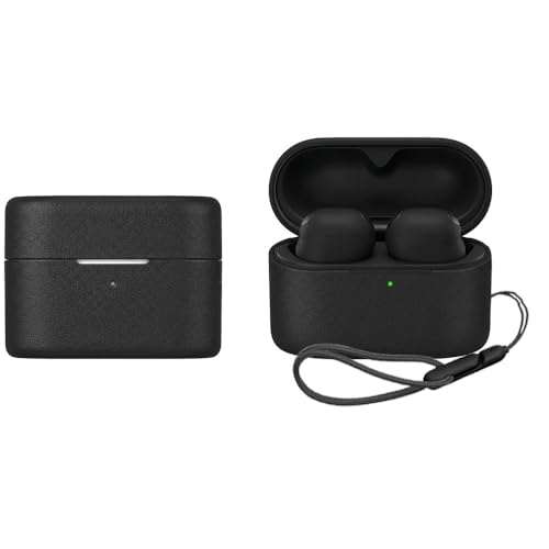 SONY WF-1000XM6 �p �P�[�X�yCHUNSHUN�z�{�v���U�[�P�[�X �ϏՌ� �����h�~ �\�j�[ WF-1000XM6 �ی�P�[�X ������ �S�ʕی� ���C�����X�[�d�Ή� LED���C�g��(�u���b�N)