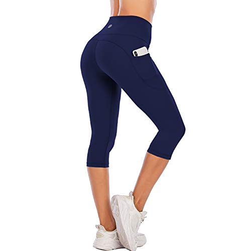 Naked Feeling High Waisted Yoga Pants Women's Workout Capris Leggings with Pockets