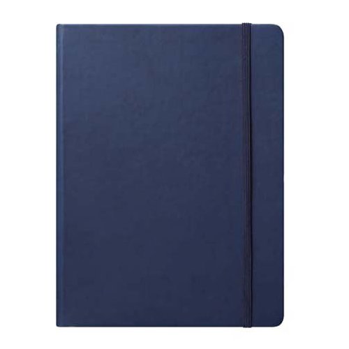 Eccolo World Traveler Cool Jazz Journal Navy Blue 7 x 10 Inches BC501L