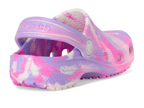 Image of Crocs Unisex-Child Classic Watercolor Marbled Clog
