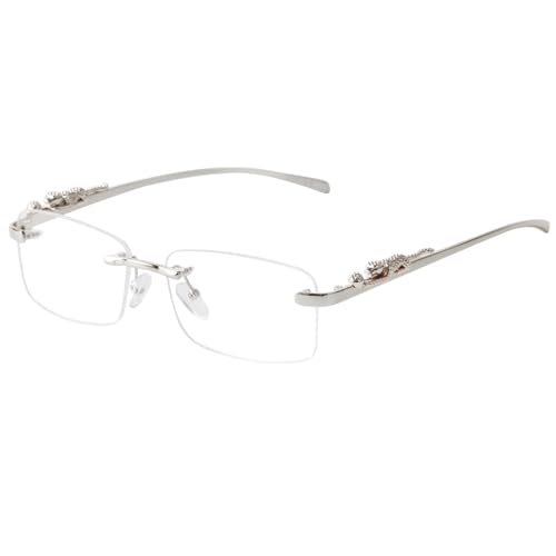 Image of JUDOO Rimless Rectangle Sunglasses for Men Women Fashion Hip hop Frameless Designer Shades Y2K Square Clear Glasses