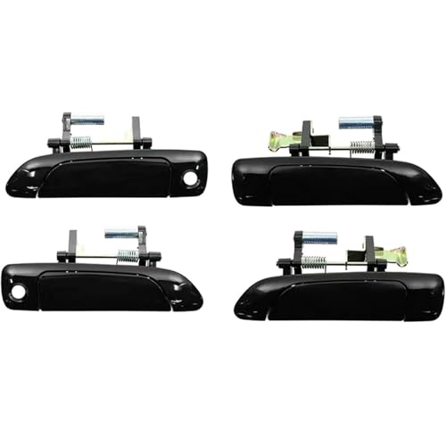 Poignée de porte extérieure pour Civic 2001-2005 plastique noir lot de 4