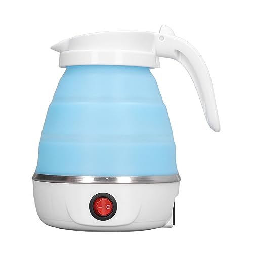 Tetera eléctrica plegable de viaje de silicona y acero inoxidable 0.6L miniatura 3