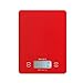 Relaxbx Bilancia Tascabile Digitale 5Kg/1G Bilancia Portatile Bilancia da Cucina Luminosa Ultrasottile con Schermo in Vetro di Alta qualità Display LCD Digitale Bilance elettroniche-Rosso