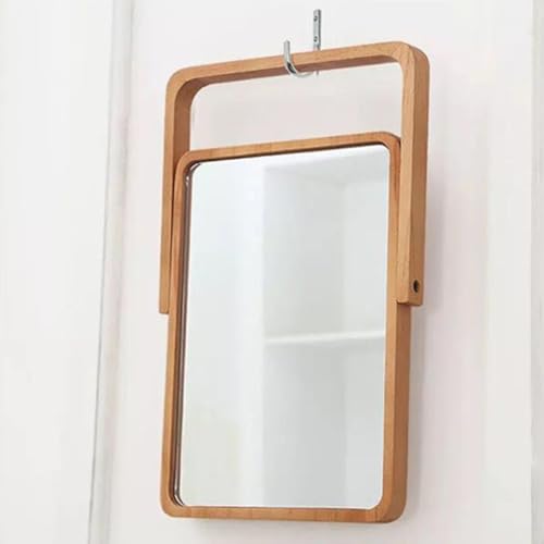 Miroir en Bois Haute Définition TIDTALEO - Design Carré Maquillage - 7