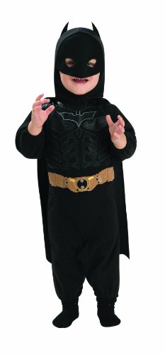 Batman The Dark Knight Rises Batman Romper, Multi-Colored, Newborn Costume