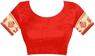 Sugathari Women's Banarasi Saree Pure Kanjivaram Silk Saree Soft new ladies 2023 Design Wear Pattu Sarees Latest Cotton Party Sari collections With Blouse Piece for Wedding sadi (SAM SAN 9016)