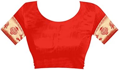 Sugathari Women's Banarasi Saree Pure Kanjivaram Silk Saree Soft new ladies 2023 Design Wear Pattu Sarees Latest Cotton Party Sari collections With Blouse Piece for Wedding sadi (SAM SAN 9016)