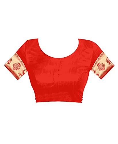 Sugathari Women's Banarasi Saree Pure Kanjivaram Silk Saree Soft new ladies 2023 Design Wear Pattu Sarees Latest Cotton Party Sari collections With Blouse Piece for Wedding sadi (SAM SAN 9016)