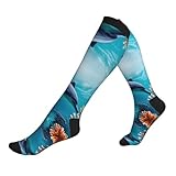Utilisation polyvalente : idéales pour les infirmières, les médecins, les femmes enceintes, les enseignants, les employés de bureau et toute personne qui se tient debout ou assis pendant de longues périodes. Ces belles chaussettes de compression pour femme sont également parfaites pour les voyages, la randonnée, la marche et les activités sportives. Elles sont adaptées pour les hommes et les femmes