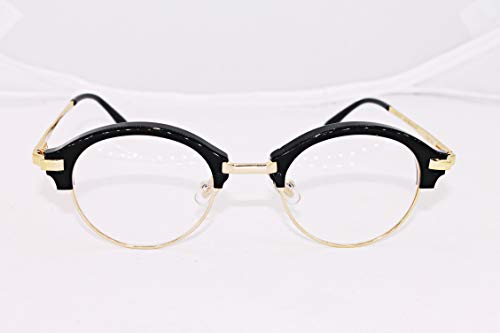 GENTLE MONSTER Gray Sun Eyeglasses Frame Women's Men's Gold/Black Glasses