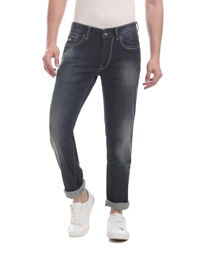 Image of U.S. Polo ASSN. Men's Mid Rise Slim Fit Cotton Jeans