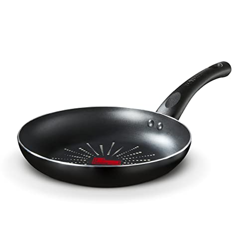 Image of Tower Cerasure Fry Pan with 3X Non-Stick Ceramic Coating for Low Oil Cooking, Quick & Even Heating, Gas & Induction Compatible, Aluminium Cookware, 1.5-Year Warranty (20 cm)