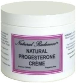 Natural Radiance Progesterone Cream Jar, Unscented, 4 Ounce