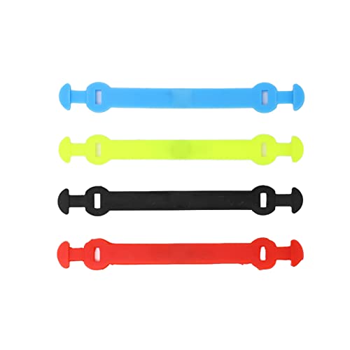 Xolsurg Tennis Racket Vibration Dampeners Long Shock Absorber Silicone for Comfort in Red Blue Black Yellow