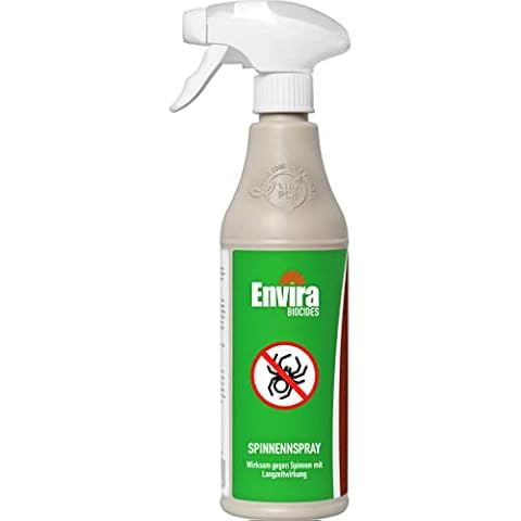 Envira Spinnen-Spray - Spinnenabwehr für Außen und Innen - 500ml - Anti Spinnenspray mit Langzeitwirkung - Spinnen vertreiben im Haus & im Garten - Geruchlos & Auf Wasserbasis Cover