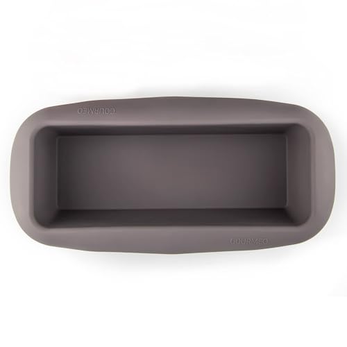 GOURMEO Brotbackform Silikon Backform rechtecking - 22cm Silikonbackform - Brotbackform Silikon Kastenform Kuchen - Kuchenform Antihaft