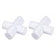 YOKIVE 2Stk Magnetische Rühr Bar Labor Bar Kreuz Form Rühren Flüssigkeiten Ideal für Labore (Weiß 1)