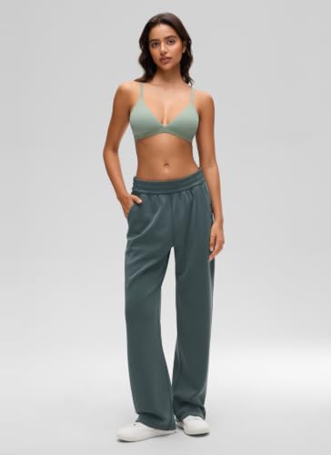 Image of CRZ YOGA Softhold Triangle Bralette | Double Lined, Light Support, Non Padded, Wireless, Casual, Ultra-Soft, V Neck, Adjustable Square Back, Everyday Bra for Women