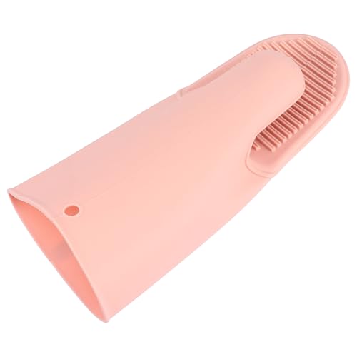 Sosoport Guantes de Silicona para Cocina y Horno Resistente al Calor Antideslizantes Protección Anti-escaldaduras para Microondas y Barbacoa Unisex Único Rosa
