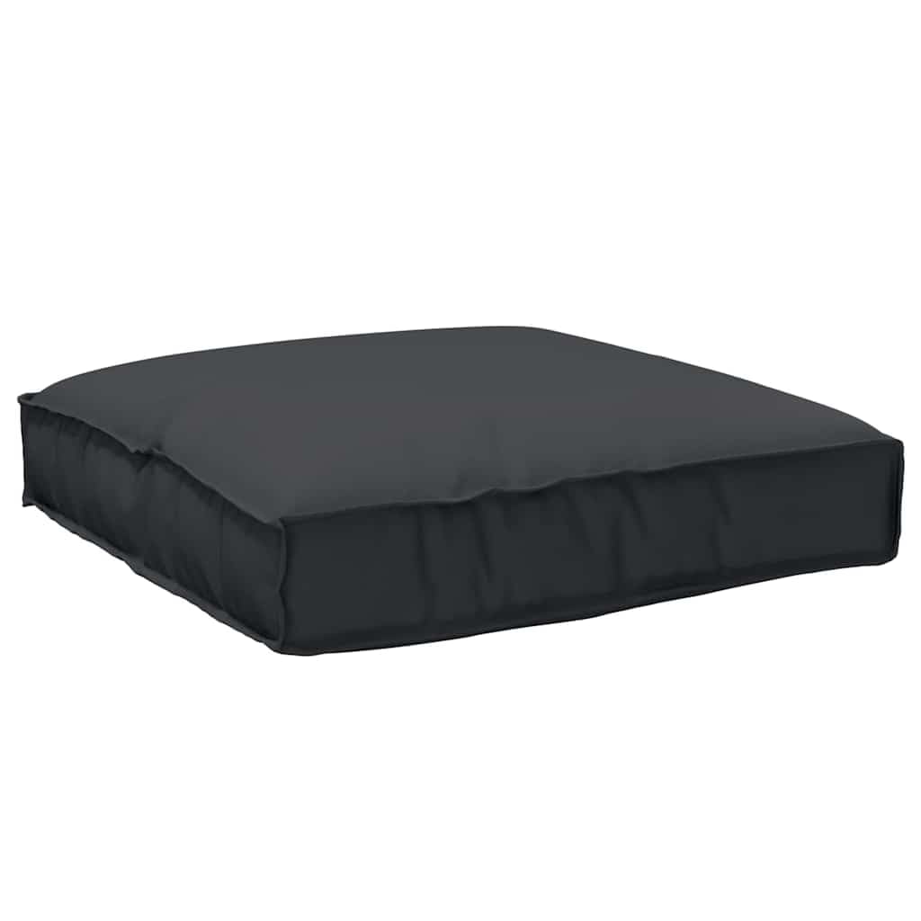 Sitzkissen Outdoor 80x80 cm Schwarz – Bequemes Palettenkissen aus Robustem Oxford-Stoff – Quadratisches Loungekissen Wasserabweisend für Garten, Terrasse und Wohnbereich