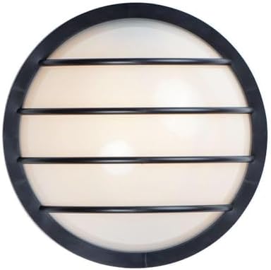 Maxim Lighting 10112FTBK Bulwark-1 Light Outdoor Wall Sconce-10.25 Inches Wide by 10.25 inches high, Finish Color: Black