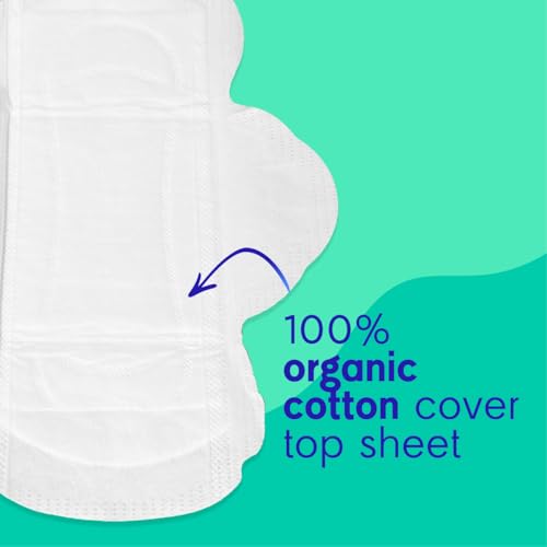 Image of Organic Cotton Covered Period Pads for Teens - Ultra-Thin, Super Soft, Sensitive Skin Essentials for First Period Confidence - Protection for Home, School, or Travel - 20 Small Pads