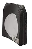 BestDuplicator - CDSLV-100-BK Premium Thick Black Paper CD/DVD Sleeves Envelope with Window Cut Out and Flap