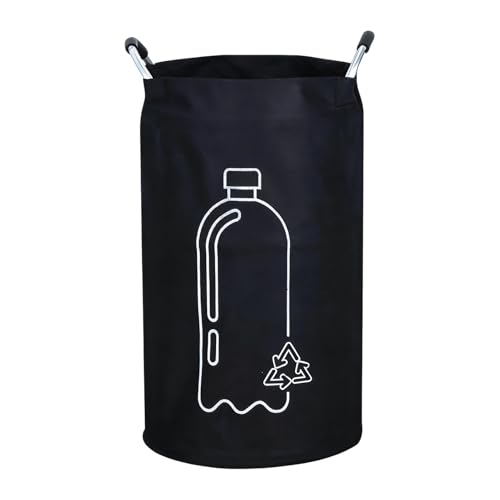 Contenedores para reciclaje – Colección de botellas de almacenamiento de 38 x 67 cm, cubo de basura para reciclaje, cubo de basura plegable para interiores de 82 litros para guardar botellas vacías