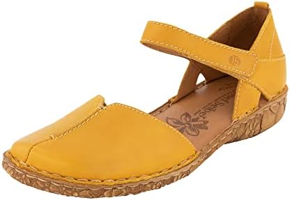 Josef Seibel Damen Sandalen Rosalie 42 | Frauen Riemchenballerinas | Sommerschuhe | Weite G (Normal) | Klettverschluss | Leder | Handnaht