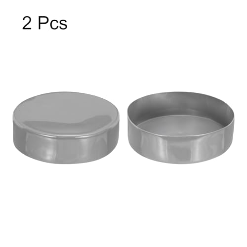 Image of uxcell 2pcs Rubber End Caps 180mm(7.1 Inch) ID Vinyl Round Tube Bolt Cap Cover Screw Thread Protectors Dark Grey, 50mm Height