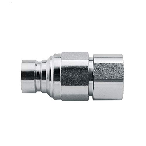 Acoplamientos hidráulicos de liberación rápida cara plana BSP Conector de montaje de liberación rápida (G1/2 macho+rosca hembra)
