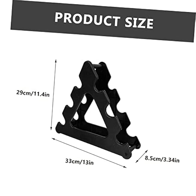 VICASKY Small Dumbbell Stand 3-Tier Design Plastic Household Dumbbell Rack for Home and Office Use Space-Saving Weight Rack for Fitness Accessories