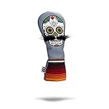 Elegante, de alta calidad: personaliza el aspecto de tu bolsa de golf con esta divertida funda de alta calidad hecha a mano. Con paneles cosidos a mano y construcción 100% única de una calavera de azúcar estilo golf. Cada funda para la cabeza es una funda diferente para palos de golf y está inspirada en PGA Tour y confiada por los profesionales en el tour.