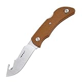 TONIFE Rhinoceros Grip Hook Folding Skinning Hunting Knife with Aus-8 Stainless, Camping Pocket...