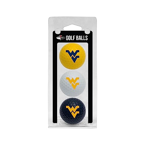 Team Golf NCAA West Virginia Mountaineers 3 Golf Ball Pack