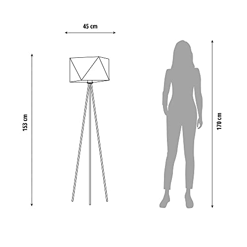 SLV KANTON Paralume Bianco Telaio Cromo
