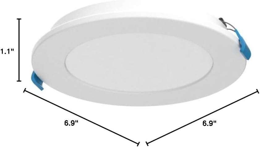 Amico 6 Pack 6 Inch Smart LED Recessed Ceiling Lighting, RGBCW Color Changing WiFi Downlight with Junction Box, Slim Canless Lights, 12W=110W 1100LM, Works with Alexa & Google Assistant, APP Control