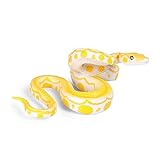 Realistic Fake Snakes Toy Rubber Snake Figure for Halloween Prank Props Fake Snake Scare Birds Squirrels Boa Constrictor Figurines Lifelike Snakes Chain Snakes Toys Wild Life Snakes Fake Snakes