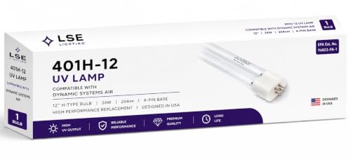 LSE Lighting 401H-12 24W 12-Inch H-Type 254nm UVC Lamp for Dynamic Air