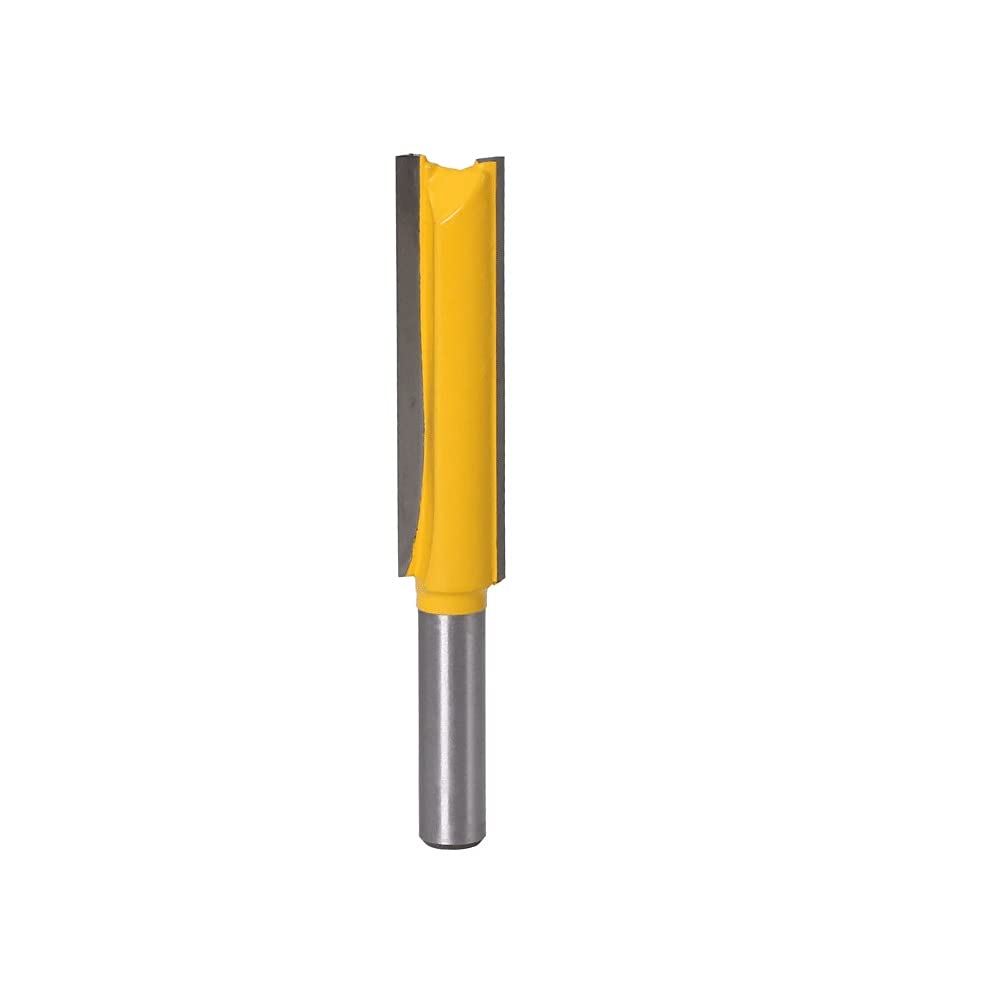 Fresa lunga dritta con gambo da 8 mm, per lavorazione del legno, 8 x 1/2 x 50 punte per fresatura a filo lungo, 1 utensile da taglio per legno