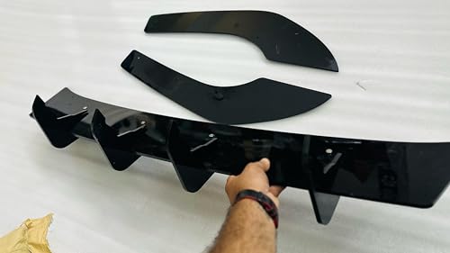 Image of Body Styling-Body Kit Rear /Front 3PC 4PC Splitters & Spoilers Various Type of Fin Diffusers and 2PC Big Small Sides ABS Mirror Covers & Wheel Arches Car Accessories (4 FIN Virtus Diffuser)