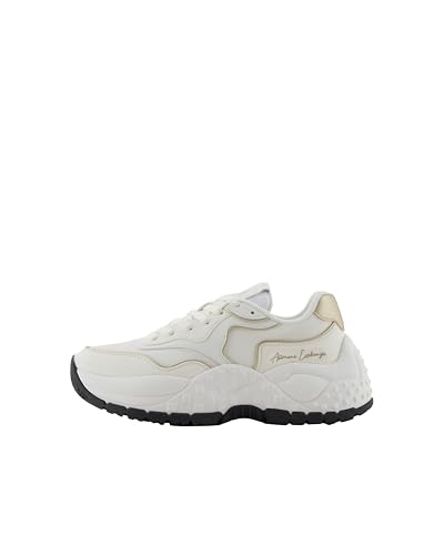 Armani Exchange Zapatillas Vedder para Mujer, Color Blanco y...