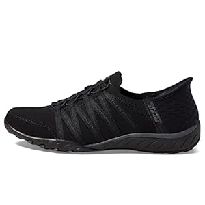 Skechers Actieve SlipIns Breathe EasyRoll met Me Womens Slip On, Zwart, 39 EU