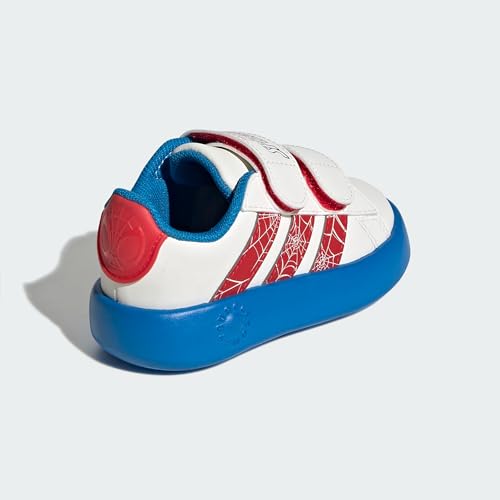 adidas Mixte bébé Marvel Spider-Man Grand Court Shoes Infants, Cloud White/Pure Ruby/Bright Blue, 25 EU